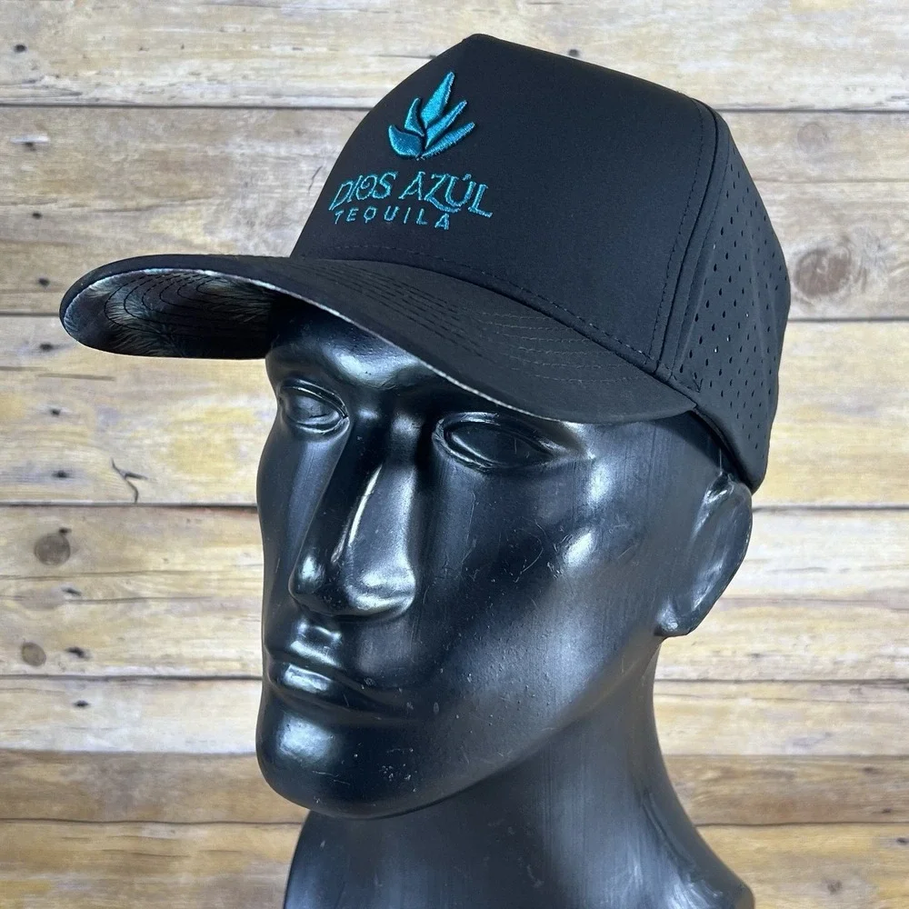 The Heartbeat‎ Brand Dios Azul Tequila Black Snapback Hat Perforated Performance